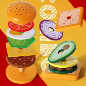Children's Burger Sandwich Toy Hands on Brain Logic Thinking Training Children's Cognitive Toy