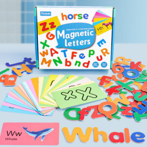 Children's Magnetic English Word Match Game Card with 26 English Letters Early Childhood Education Christmas Toy Gift