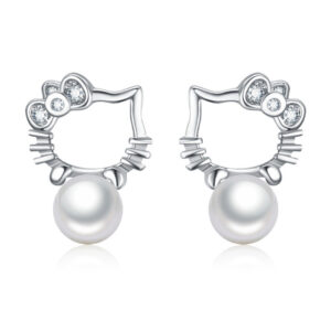 Cute Kitty Cat Stud Earrings